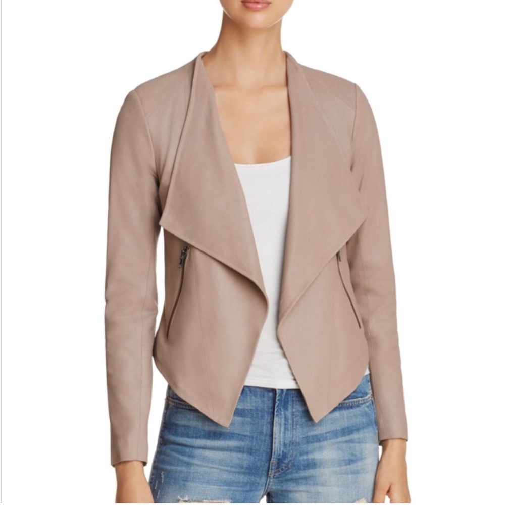 BB Dakota by Steve Madden Taupe Leather Jacket